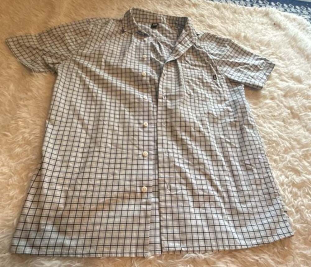 Helly Hansen Plaid Button-Down Short Sleeve Casual Shirt